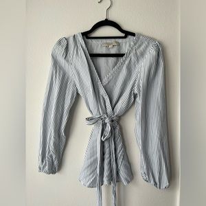 Loft wrap blouse